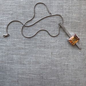 Nuovegioie citrine and silver necklace